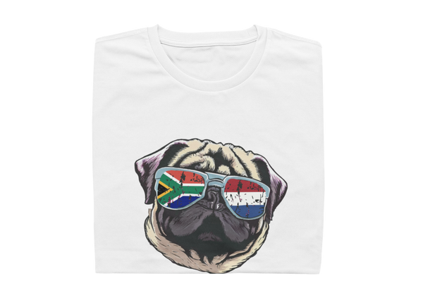 Pug With Glasses - Ladies Shirt