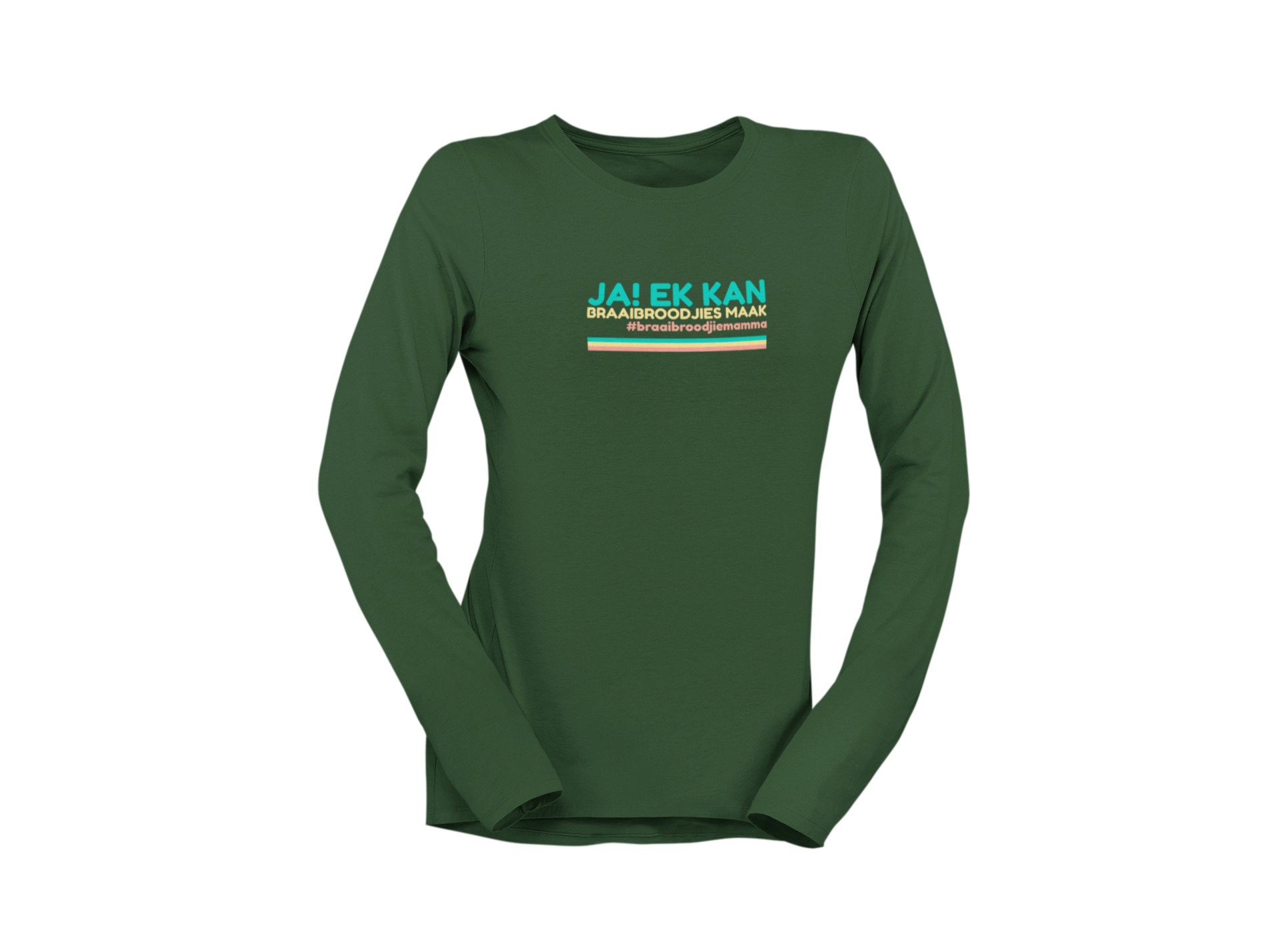 Ja! Ek Kan Braaibroodjies Maak - Ladies Longsleeve Shirt