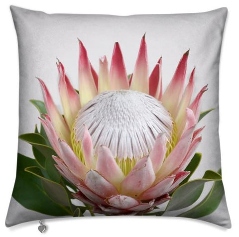 King Protea Pink Cushion