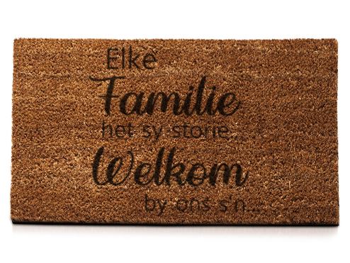 Elke Familie Het Sy Storie...Welkom by ons s'n... - Doormat