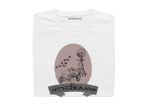 Tractor With Windmill Design - Ladies Shirt