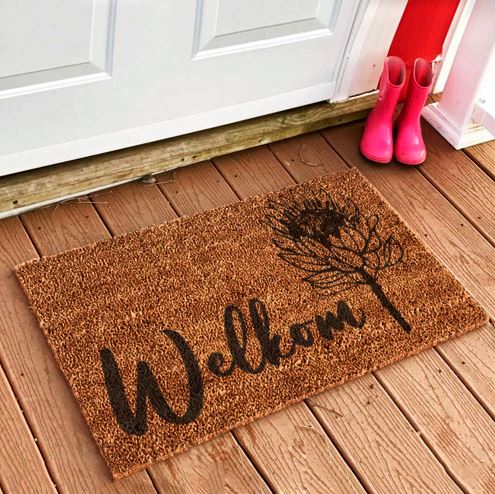 Welkom..Protea... - Doormat (AFRIKAANS) – Nederkaans